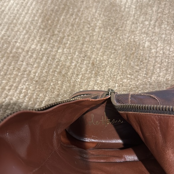 Cole Haan Distressed Patent Leather Boots - Picture 10 of 11